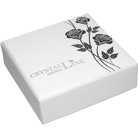 Crystalline Azuria White Disco Ball Pendant Necklace 18" Solid Silver S925 - Picture 6 of 6